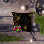 Perna decorativa, NYXMAS034, 43x43 cm, 50% Bumbac / 50% Poliester, Multicolor