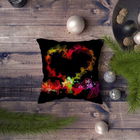 Perna decorativa, NYXMAS042, 43x43 cm, 50% Bumbac / 50% Poliester, Multicolor