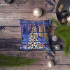 Perna decorativa, NYXMAS050, 43x43 cm, 50% Bumbac / 50% Poliester, Multicolor
