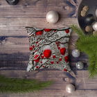 Perna decorativa, NYXMAS053, 43x43 cm, 50% Bumbac / 50% Poliester, Multicolor