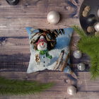 Perna decorativa, NYXMAS054, 43x43 cm, 50% Bumbac / 50% Poliester, Multicolor