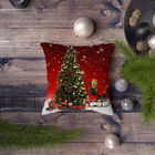 Perna decorativa, NYXMAS056, 43x43 cm, 50% Bumbac / 50% Poliester, Multicolor