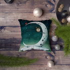 Perna decorativa, NYXMAS068, 43x43 cm, 50% Bumbac / 50% Poliester, Multicolor