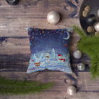 Perna decorativa, NYXMAS082, 43x43 cm, 50% Bumbac / 50% Poliester, Multicolor