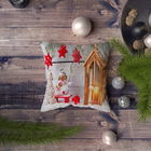 Perna decorativa, NYXMAS087, 43x43 cm, 50% Bumbac / 50% Poliester, Multicolor