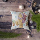 Perna decorativa, NYXMAS091, 43x43 cm, 50% Bumbac / 50% Poliester, Multicolor