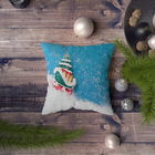 Perna decorativa, NYXMAS092, 43x43 cm, 50% Bumbac / 50% Poliester, Multicolor