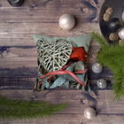 Perna decorativa, NYXMAS093, 43x43 cm, 50% Bumbac / 50% Poliester, Multicolor