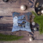 Perna decorativa, NYXMAS112, 43x43 cm, 50% Bumbac / 50% Poliester, Multicolor