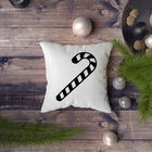 Perna decorativa, NYXMAS132, 43x43 cm, 50% Bumbac / 50% Poliester, Multicolor