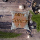 Perna decorativa, NYXMAS146, 43x43 cm, 50% Bumbac / 50% Poliester, Multicolor