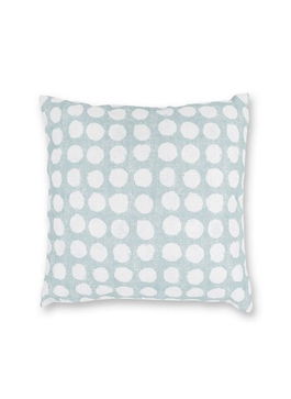 Perna decorativa, YST0386, 45x45 cm, Poliester, Alb / Albastru deschis