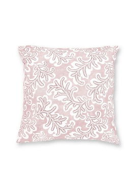 Perna decorativa, YST0402, 45x45 cm, Poliester, Alb / Roz