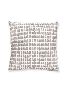 Perna decorativa, YST0405, 45x45 cm, Poliester, Alb / Gri