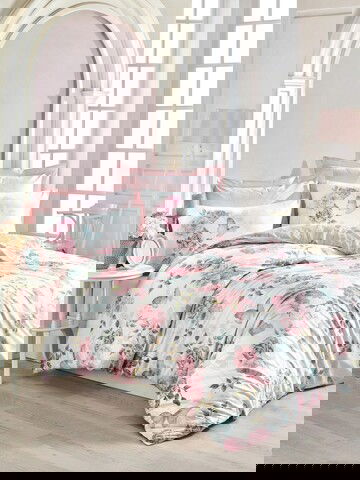Lenjerie de pat pentru o persoana Single XL (DE), Rosella - Pink, Cotton Box, Bumbac Ranforce