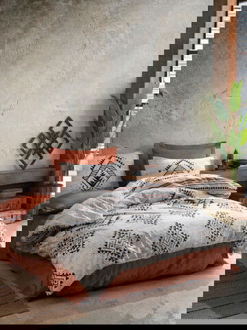 Lenjerie de pat pentru o persoana Single XXL (DE), Lenuta - Cinnamon, Cotton Box, Bumbac Ranforce