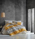 Lenjerie de pat pentru o persoana Single XXL (DE), Liny - Grey, Cotton Box, Bumbac Ranforce