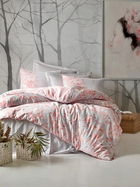 Lenjerie de pat dubla King (EU) (ES), Jardin - Grey, Cotton Box, Bumbac Satinat