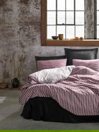Lenjerie de pat pentru o persoana Bamboo (FR), 2 piese, Bamboo - Claret Red, Cotton Box, 60% bumbac satinat/40% bambus
