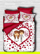 Lenjerie de pat dubla King (EU) (ES), 3 piese, 164, Pearl Home, Bumbac