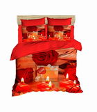 Lenjerie de pat dubla King (EU) (ES), 3 piese, 204, Pearl Home, Bumbac