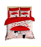 Lenjerie de pat dubla King (EU) (ES), 3 piese, 207, Pearl Home, Bumbac