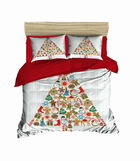 Lenjerie de pat dubla King (EU) (ES), 3 piese, 446, Pearl Home, Bumbac