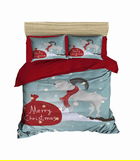 Lenjerie de pat dubla King (EU) (ES), 3 piese, 468, Pearl Home, Bumbac