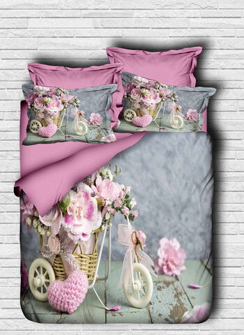 Lenjerie de pat dubla King (IT), 3 piese, 103, Pearl Home, Bumbac
