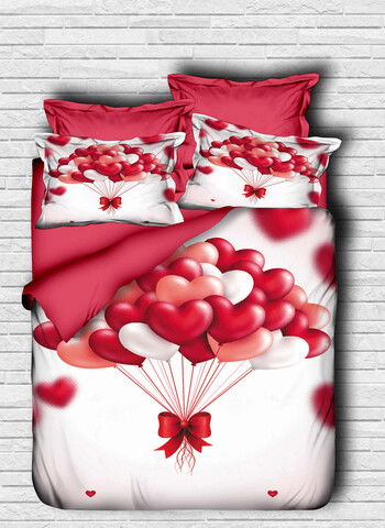 Lenjerie de pat dubla King (IT), 3 piese, 102, Pearl Home, Bumbac