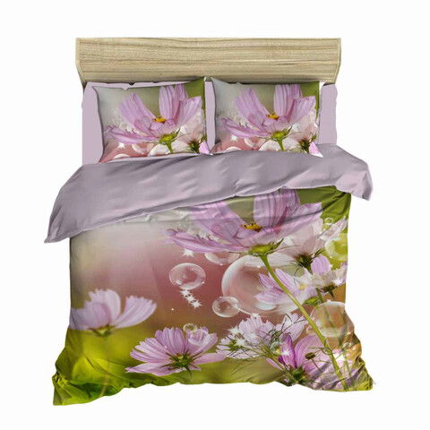 Lenjerie de pat dubla King (IT), 3 piese, 114, Pearl Home, Bumbac