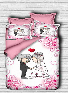 Lenjerie de pat dubla King (IT), 3 piese, 121, Pearl Home, Bumbac