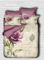 Lenjerie de pat dubla King (IT), 3 piese, 125, Pearl Home, Bumbac