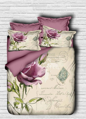 Lenjerie de pat dubla King (IT), 3 piese, 125, Pearl Home, Bumbac