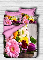 Lenjerie de pat dubla King (IT), 3 piese, 143, Pearl Home, Bumbac