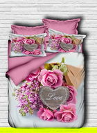 Lenjerie de pat dubla King (IT), 3 piese, 163, Pearl Home, Bumbac