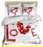 Lenjerie de pat dubla King (IT), 3 piese, 181, Pearl Home, Bumbac
