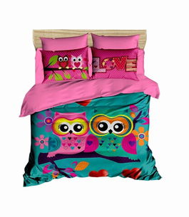 Lenjerie de pat dubla King (IT), 3 piese, 198, Pearl Home, Bumbac
