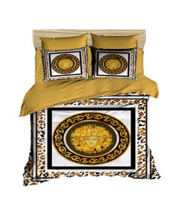 Lenjerie de pat dubla King (IT), 3 piese, 3D3, Pearl Home, Bumbac