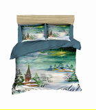 Lenjerie de pat dubla King (IT), 3 piese, 425, Pearl Home, Bumbac
