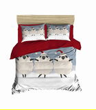 Lenjerie de pat dubla King (IT), 3 piese, 466, Pearl Home, Bumbac