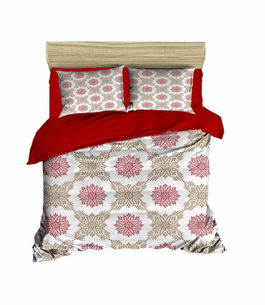 Lenjerie de pat dubla Super King (EU) (IT), 3 piese, 442, Pearl Home, Bumbac