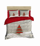 Lenjerie de pat dubla Super King (EU) (IT), 3 piese, 444, Pearl Home, Bumbac