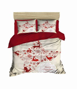 Lenjerie de pat dubla Super King (EU) (IT), 3 piese, 461, Pearl Home, Bumbac