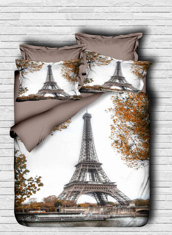 Lenjerie de pat dubla King (FR), 3 piese, 118, Pearl Home, Bumbac