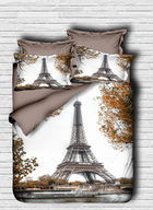 Lenjerie de pat dubla King (FR), 3 piese, 118, Pearl Home, Bumbac