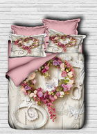 Lenjerie de pat dubla King (FR), 3 piese, 128, Pearl Home, Bumbac