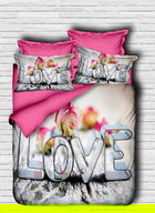 Lenjerie de pat dubla King (FR), 3 piese, 137, Pearl Home, Bumbac