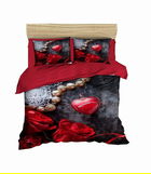 Lenjerie de pat dubla King (FR), 3 piese, 171, Pearl Home, Bumbac