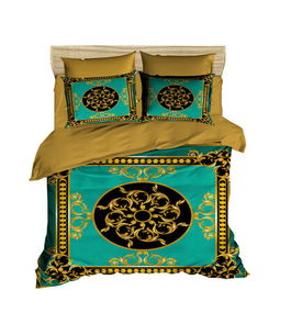 Lenjerie de pat dubla King (FR), 3 piese, 3D5, Pearl Home, Bumbac